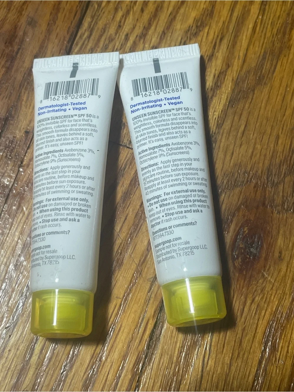 Supergoop! Unseen Sunscreen SPF 50 Tube .34 OZ / 10 mL